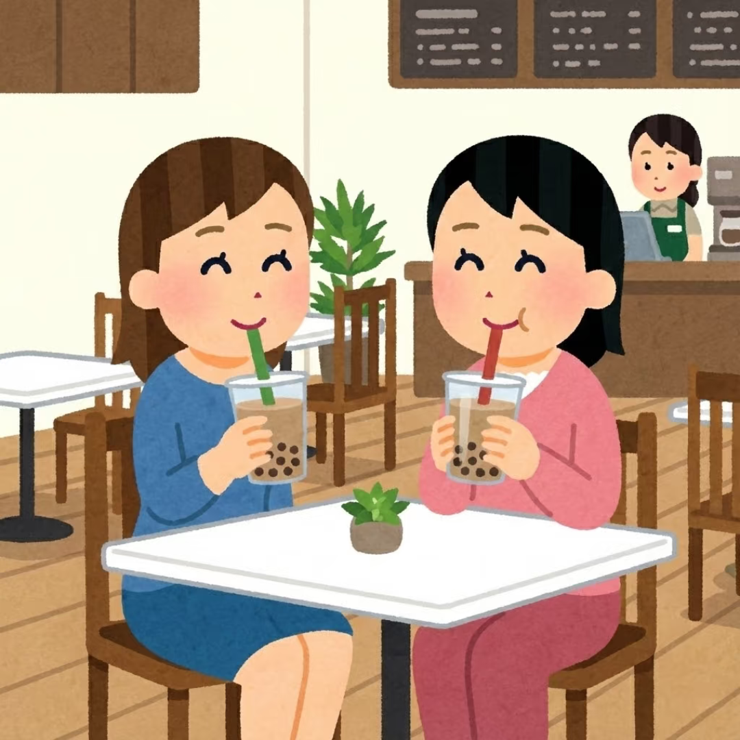 两个学生在食堂一起吃饭
